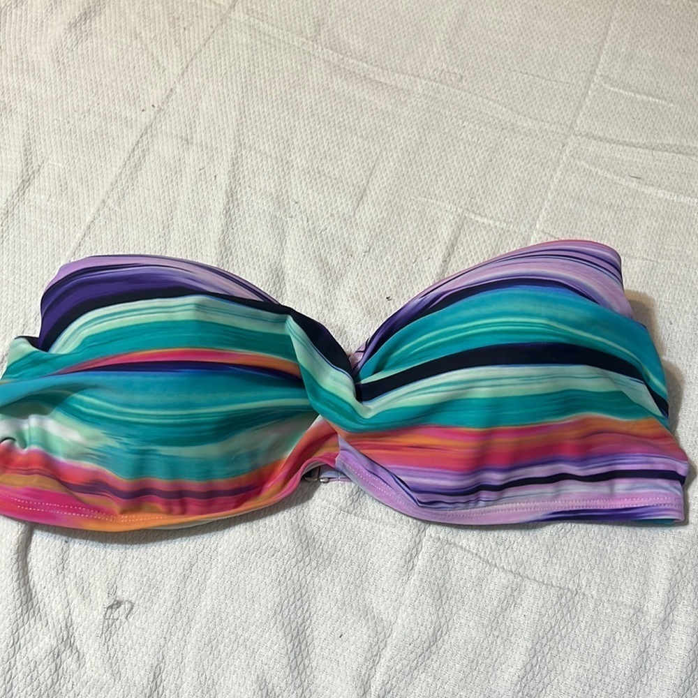 Heat Brand Multicolored Bikini Top. Size E or 42-46